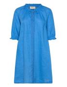 Crbellis Lace Dress Short Blue Cream