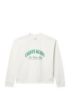 Gx Ls Relaxed Jsy Tee Cream Calvin Klein