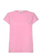 Rwnatali Capsleeve T- Shirt Pink Rosemunde