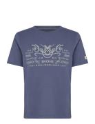 Industry Worker Rlxd Tee Blue Superdry