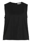 Vivalencia O-Neck S/L Short Top/2 Black Vila