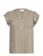 Rwmary Ss Top Khaki Rosemunde