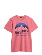 Cl Great Outdoors Relaxed Tee Pink Superdry