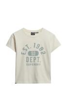 Ath Graphic Fitted Tee Cream Superdry