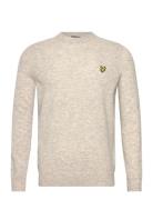 Lambswool Blend Crew Neck Jumper Grey Lyle & Scott