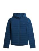 Stretch Nylon Lw Down Jacket Navy Tommy Hilfiger