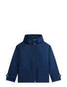 Cotton Nylon Utility Short Parka Navy Tommy Hilfiger