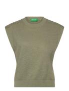 Sleeveless Sweater Khaki United Colors Of Benetton