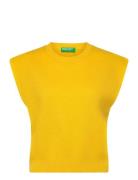 Sleeveless Sweater Yellow United Colors Of Benetton
