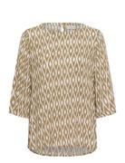 Kaebellen Amber Blouse Beige Kaffe