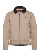 Cotton Caban Jacket Beige Fred Perry