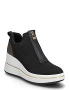 Emmy Wedge Zip Slip On Black Michael Kors