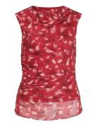 Viingelise S/L Waterfall Top/Dc/Ka Red Vila