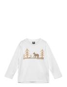 K Hh Tech Graphic Ls Top White Helly Hansen