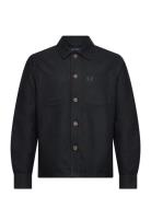 Brushed Twill Overshirt Black Fred Perry