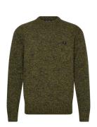 Twisted Marl Jumper Green Fred Perry