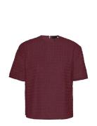 Beaded Over D Top Burgundy ROTATE