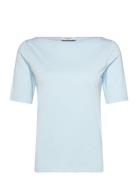 Rwnatali 2/4 Boatneck T-Shirt Blue Rosemunde