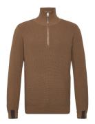 Mmgporter Quarter-Zip Knit Brown Mos Mosh Gallery