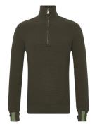 Mmgporter Quarter-Zip Knit Khaki Mos Mosh Gallery