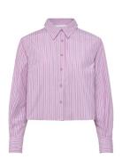 Short Shirt With Stripes Pink Coster Copenhagen