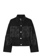 Yasaiko Ls Denim Fringe Jacket - D2D Silver YAS