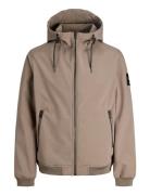 Jjebasic Softshell Hood Noos Beige Jack & J S