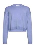 Rkdenise Ls Short Boxy Pullover Blue Rosemunde Kids