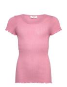 Rkbaku Ss T-Shirt Pink Rosemunde Kids