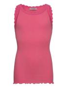 Rkbalta Modal Sl Lace Top Pink Rosemunde Kids