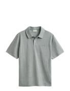 Linen Ss Polo Grey GANT