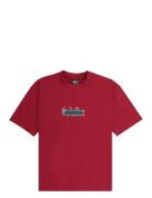 Mercury Double Up Ss Tee Yth Red Quiksilver
