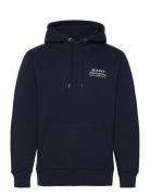 Small Graphic Hoodie Navy GANT
