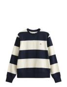Striped C-Neck Navy GANT