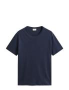 Interlock Ss Tshirt Navy GANT