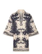 Imogen Tunic Mini Dress Navy Malina