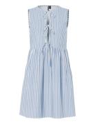 Pcjolly Sl Tie Short Dress Wvn Noos Bc Blue Pieces