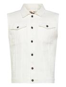 Dp Kash Denim Vest White Denim Project