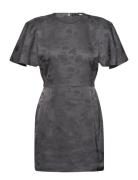Short Sleeve Mini Dress Grey ROTATE