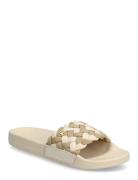 Th Braided Pool Slide Beige Tommy Hilfiger