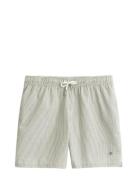 Striped Seersucker Swim Shorts Khaki GANT