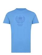 Samuel Reg Cot Vin M Tee Blue VINSON