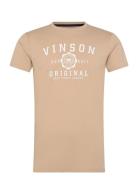 Simon Reg Cot Vin M Tee Beige VINSON