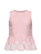 Kogbondi Life S/L Emb Top Wvn Pink Kids Only