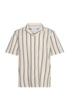 Multi Striped Shirt S/S Yellow Lindbergh