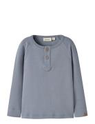 Nmmgeo Lom Ls Slim Top Lil Blue Lil'Atelier