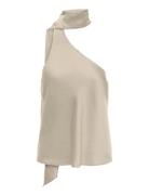 Onlamara Chigo S/L Scarf Top Wvn Ex Cream ONLY