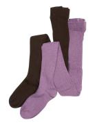 Stocking - Solid Rib Brown Minymo