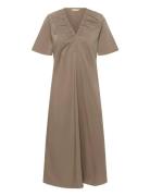Cuberri Antoinett Ss Dress Brown Culture