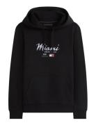 Th X Cf1 Miami Graphic Hoodie Black Tommy Hilfiger